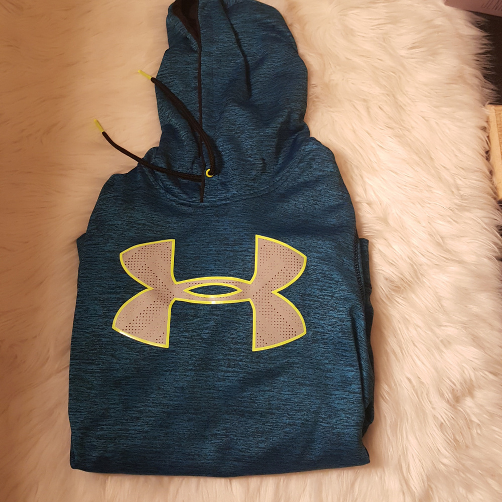 mens blue under armour hoodie
